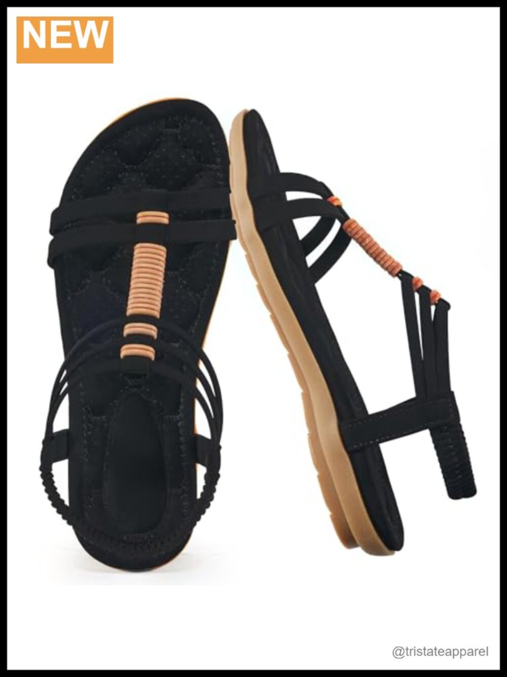Womens Faux Leather Gladiator Sandals Comfortable Walking Beach Flats